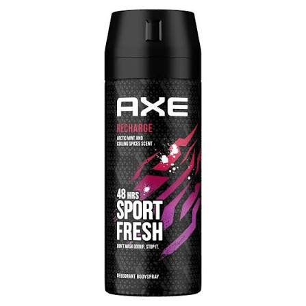 AXE Body Spray Recharge Sport Fresh 150 ml - اكس بخاخ جسم ريتشارج سبورت فريش 150 مل