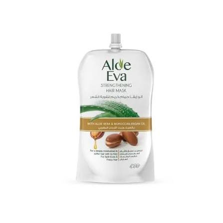 Aloe Eva Hair Mask Cream Pouch With Aloe Vera & Moroccan Argan 250 ml - الو ايفا كيس ماسك كريم للشعر بالصبار والأرجان المغربي 250 مل