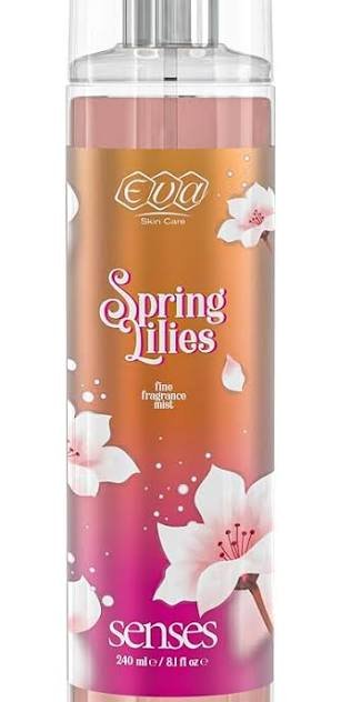 Eva Body Splash Spring Lilies 240 ml + 85 ml Free - إيفا بودي سبلاش سبرينج ليليز 240 مل + 85 مل مجاناً