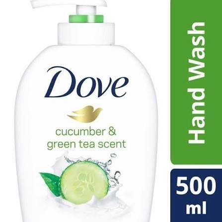 Dove Hand Wash Care & Protection Cucumber & Green Tea 500 ml - دوف سائل غسيل اليدين عناية وحماية بالخيار والشاي الأخضر 500 مل