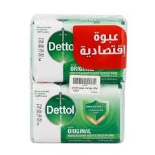 Dettol Soap Original Green 85 g (Pack of 4) - ديتول صابون أصلي أخضر 85 جرام (4 قطع)