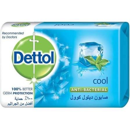 Dettol Soap Cool Light Blue 85 g (Pack of 4) - ديتول صابون كول أزرق فاتح 85 جرام (4 قطع)
