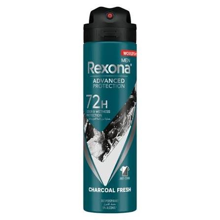 Rexona Men Charcoal Purity Spray 150 ml - ريكسونا بخاخ للرجال تشاركول بيورتي 150 مل