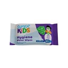 Super Kids Wet Wipes 20 Wipes - سوبر كيدز مناديل مبللة 20 منديل