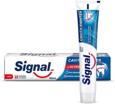 Signal Cavity Fighter Toothpaste Regular 50 ml - سيجنال معجون أسنان مكافح للتسوس عادي 50 مل