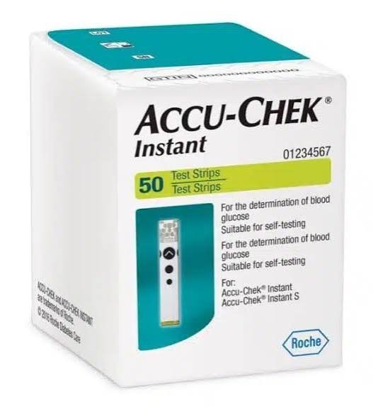 Accu-Chek Instant Blood Glucose Test Strips - أكيو تشيك إنستانت شرائط قياس السكر