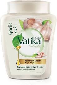 Vatika Hair Mask Cream Medium With Garlic White 450 ml - فاتيكا ماسك كريم للشعر وسط بالثوم أبيض 450 مل