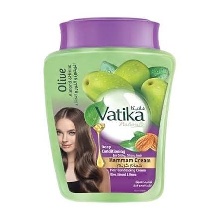 Vatika Hair Mask Cream Medium Moisturizing Purple 450 ml - فاتيكا ماسك كريم للشعر وسط ترطيب بنفسجي 450 مل