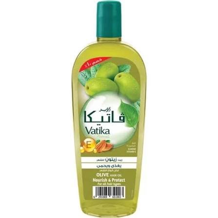 Vatika Hair Oil Large With Olive 180 ml - فاتيكا زيت للشعر كبير بالزيتون 180 مل