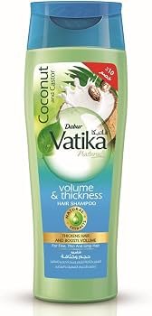 Vatika Shampoo Hair Density Blue 180 ml New - فاتيكا شامبو كثافة الشعر أزرق 180 مل جديد