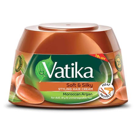 Vatika Hair Cream Argan Brown 125 ml New Shape - فاتيكا كريم للشعر بالأرجان بني 125 مل شكل جديد