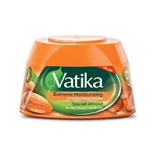 Vatika Hair Cream Almond & Honey Orange 125 ml New Shape - فاتيكا كريم للشعر باللوز والعسل برتقالي 125 مل شكل جديد