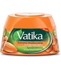 Vatika Hair Cream Almond & Honey Orange 190 ml New Shape - فاتيكا كريم للشعر باللوز والعسل برتقالي 190 مل شكل جديد