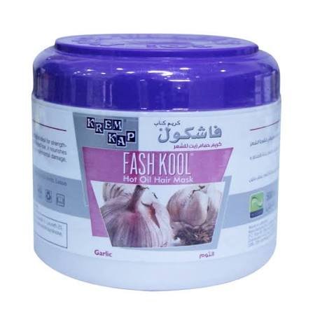 Fashkol Hot Oil Hair Mask Cream With Garlic 500 ml - فاشكول ماسك كريم للشعر بالزيت الساخن بالثوم 500 مل