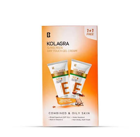 Kolagra Whitening Cream 50 ml + Collagra Sunscreen SPF Offer - كولاجرا كريم تفتيح 50 مل + واقي شمس كولاجرا عرض