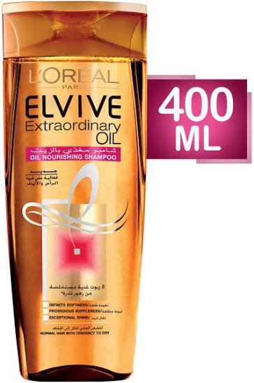 L'Oréal Elvive Shampoo For Dry Hair 400 ml - لوريال إلفيف شامبو للشعر الجاف 400 مل