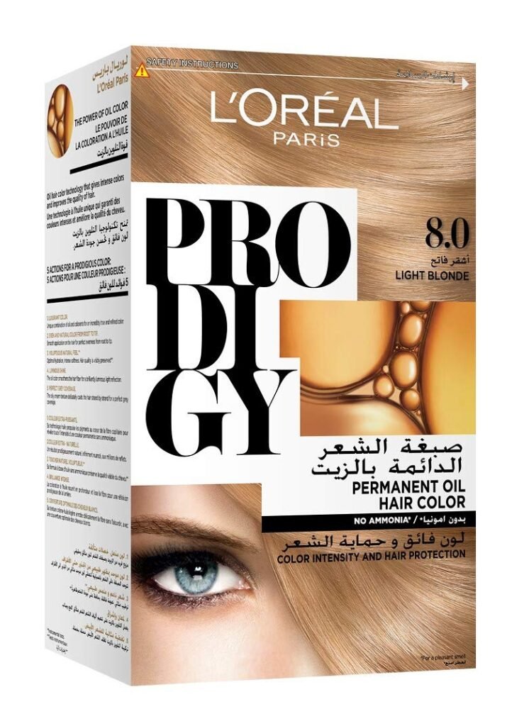 L'Oréal Prodigy Hair Dye No. 8 Light Blonde - لوريال برودجي صبغة شعر رقم 8 أشقر فاتح