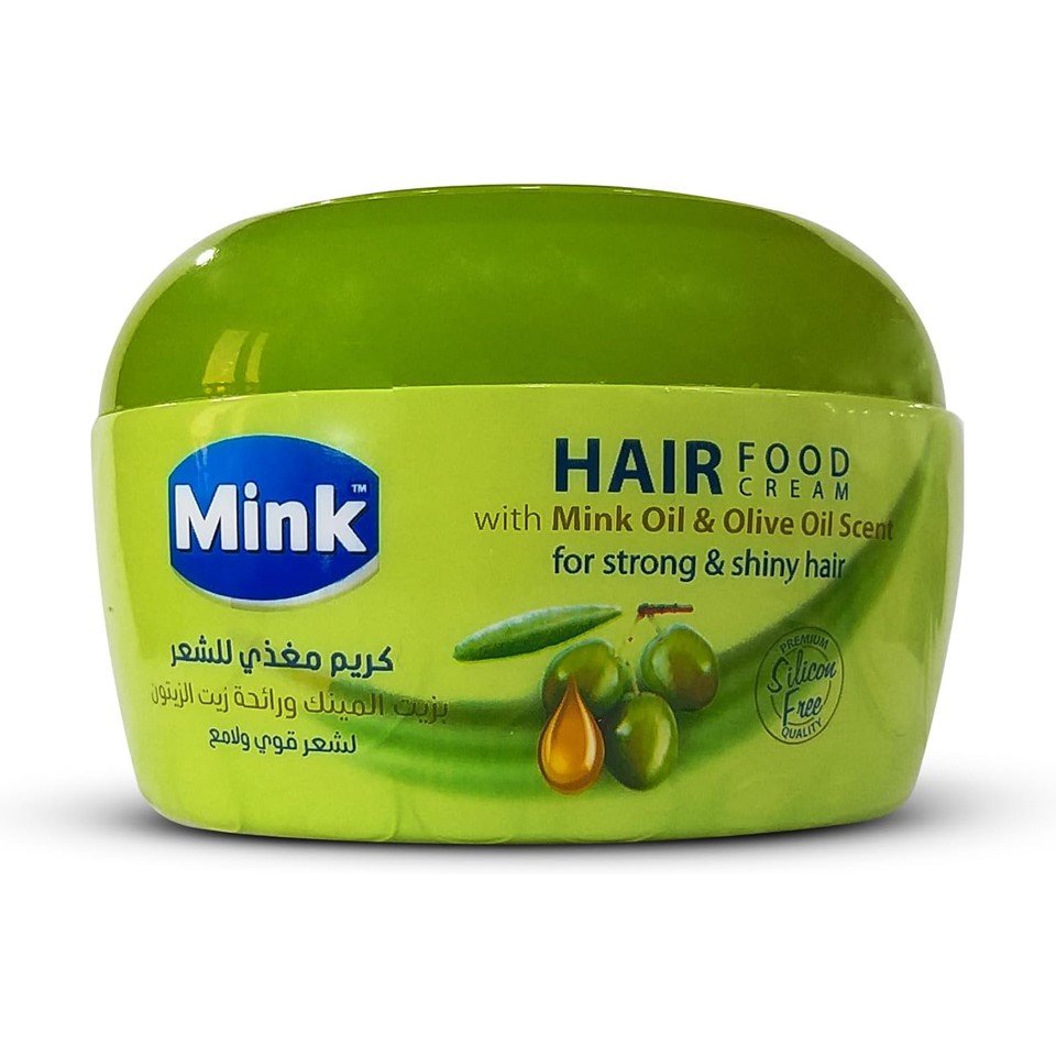Mink Nourishing Hair Cream With Olive Oil 250 ml - مينك كريم مغذي للشعر بزيت الزيتون 250 مل