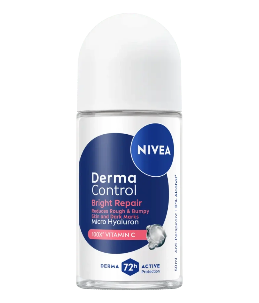 Nivea Women's Roll-On Derma Control Hyaluron Vitamin C 50 ml - نيفيا رول أون للنساء ديرما كنترول هيالورون فيتامين سي 50 مل