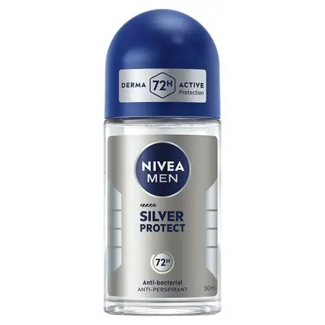 Nivea Men's Roll-On Silver 50 ml - نيفيا رول أون للرجال سيلفر 50 مل
