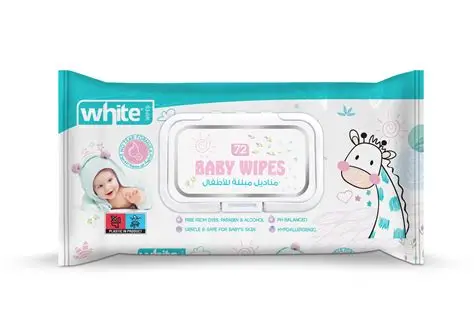 White Baby Wet Wipes 72 Wipes x 4 x 6 - وايت مناديل مبللة للأطفال 72 منديل 4×6
